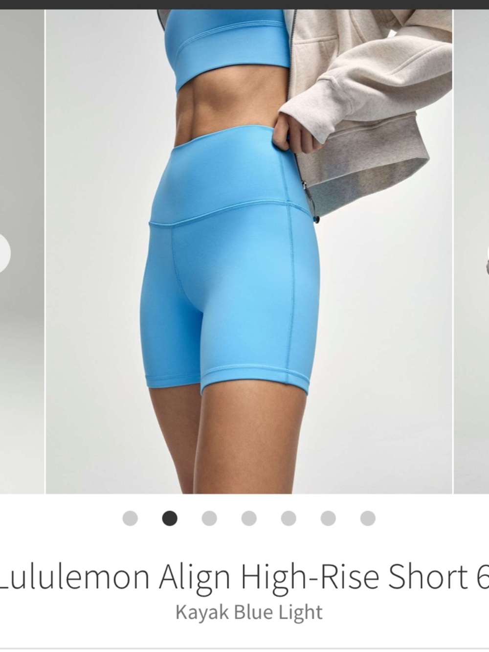 lululemon athletica Align High-Rise Bike Shorts - Kayak Blue Light